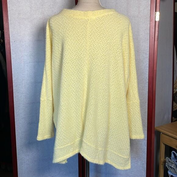 Cherish Cozy Butter Yellow Oversized Relaxed Fit Women's Sweater (Size: Small) - Picture 3 of 11